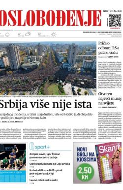 Oslobođenje - broj 28056, 3. nov 2025.
