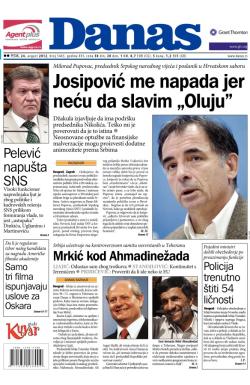 Danas - broj 5443, 24. avg 2012.