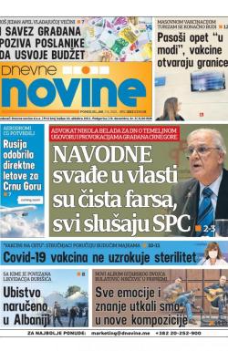 Dnevne novine - broj 3013, 7. jun 2021.