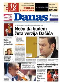 Danas - broj 6461, 8. jun 2015.