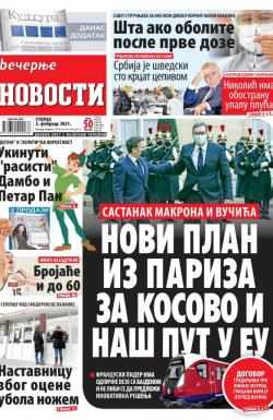 Večernje novosti - broj 3853, 2. feb 2021.