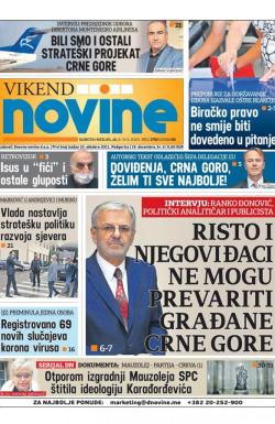 Dnevne novine - broj 2753, 8. avg 2020.