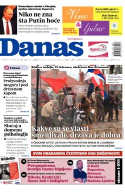 Danas - broj 6347-6349, 14. feb 2015.