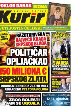 Kurir - broj 1320, 8. okt 2017.