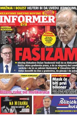 Informer - broj 4130, 8. nov 2025.