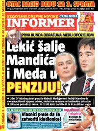 Informer CG - broj 818, 10. jan 2015.