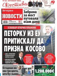 Večernje novosti - broj 4467, 21. okt 2022.
