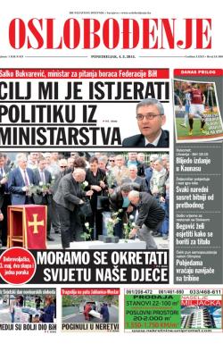Oslobođenje - broj 24.580, 4. maj 2015.