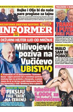 Informer - broj 3937, 25. mar 2025.