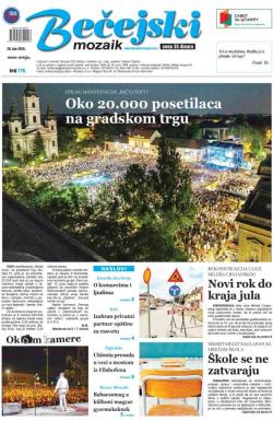 Bečejski mozaik - broj 779, 28. jun 2019.