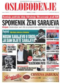Oslobođenje - broj 24.767, 7. nov 2015.