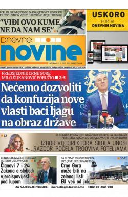 Dnevne novine - broj 3026, 22. jun 2021.