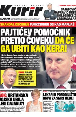 Kurir - broj 3555, 19. avg 2013.