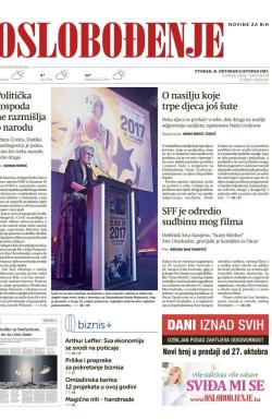 Oslobođenje - broj 25479, 31. okt 2017.
