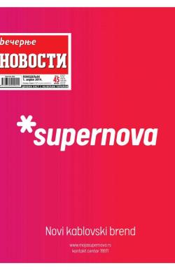 Večernje novosti - broj 3203, 1. apr 2019.