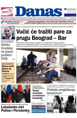 Danas - broj 6176, 27. avg 2014.