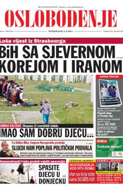 Oslobođenje - broj 24.244, 2. jun 2014.