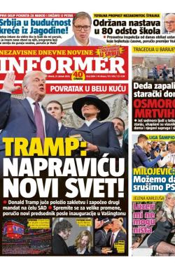 Informer - broj 3884, 21. jan 2025.