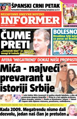 Informer - broj 642, 14. jun 2014.