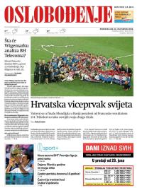 Oslobođenje - broj 25731, 16. jul 2018.