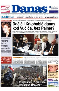 Danas - broj 6035, 8. apr 2014.
