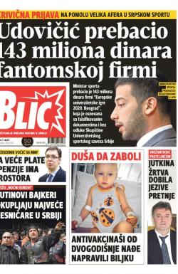 Blic - broj 7574, 17. mar 2018.
