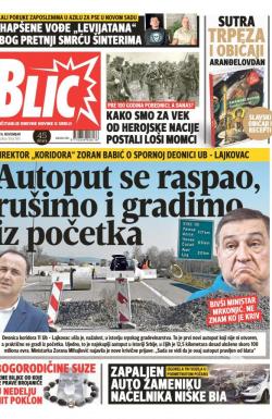 Blic - broj 7815, 16. nov 2018.