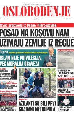 Oslobođenje - broj 24.725, 26. sep 2015.
