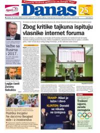 Danas - broj 6952, 11. okt 2016.