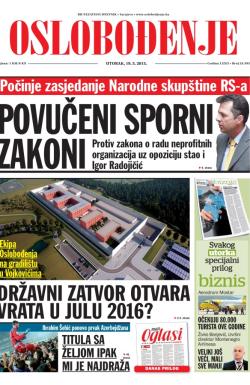 Oslobođenje - broj 24.595, 19. maj 2015.