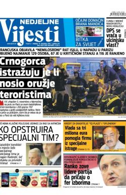 Vijesti - broj 6337, 15. nov 2015.