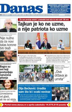 Danas - broj 8254, 5. maj 2020.