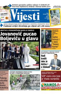 Vijesti - broj 6525, 26. maj 2016.