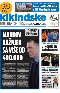 Kikindske - broj 999, 6. apr 2018.