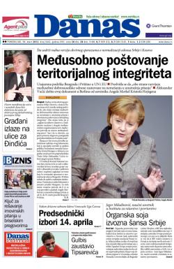 Danas - broj 5642, 11. mar 2013.