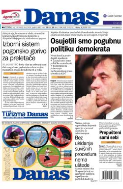 Danas - broj 5414, 26. jul 2012.