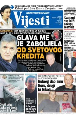 Vijesti - broj 5976, 14. nov 2014.