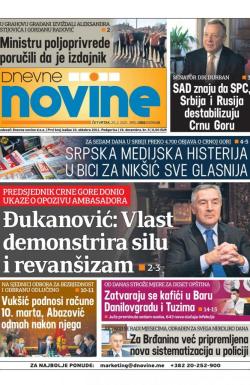 Dnevne novine - broj 2922, 25. feb 2021.