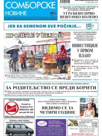 Somborske novine - broj 3326, 23. mar 2018.