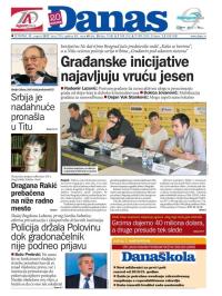 Danas - broj 7276, 31. avg 2017.