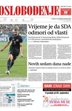 Oslobođenje - broj 25822, 16. okt 2018.