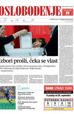 Oslobođenje - broj 25814, 8. okt 2018.