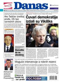 Danas - broj 5441, 22. avg 2012.