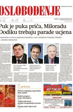 Oslobođenje - broj 25185, 6. jan 2017.