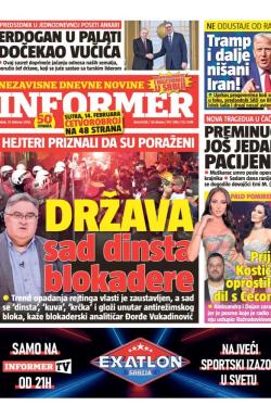 Informer - broj 4208, 13. feb 2026.