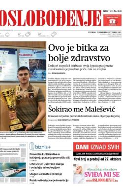 Oslobođenje - broj 25486, 7. nov 2017.