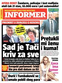 Informer - broj 292, 19. apr 2013.