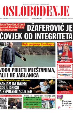 Oslobođenje - broj 24.507, 20. feb 2015.