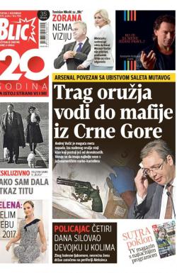 Blic - broj 7086, 3. nov 2016.
