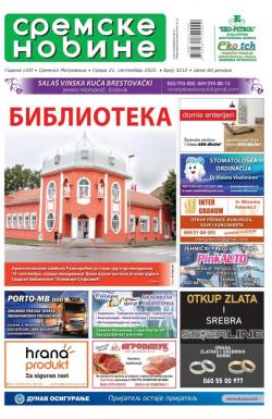 Sremske Novine - broj 3212, 21. sep 2022.